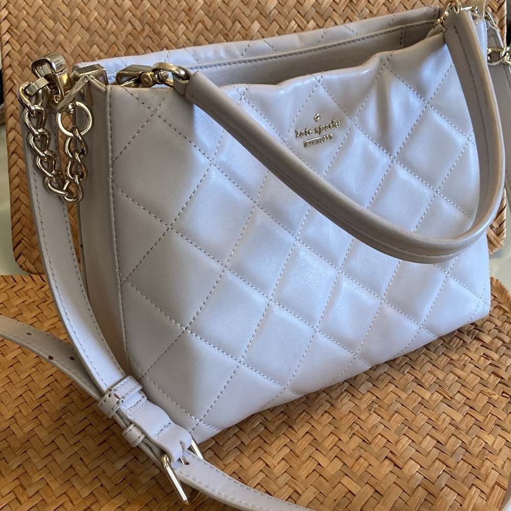 Kate Spade quilted crossbody structured bag